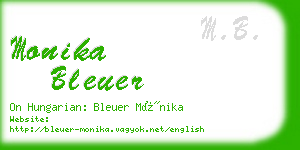 monika bleuer business card